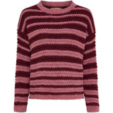 MARTA DU CHATEAU Marta du Chateau dam stickad tröja MdcVictorine 25484 Knit Cipola0065/Vino0029