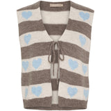 MARTA DU CHATEAU Marta du Chateau dam stickad väst MdcPhoenix 8069 Knit Vest Celeste