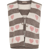 MARTA DU CHATEAU Marta du Chateau dam stickad väst MdcPhoenix 8069 Knit Vest Old Rose