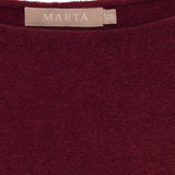 MARTA DU CHATEAU Marta du Chateau dam stickat MdcElderflower 30003 Knit Bordeaux2911