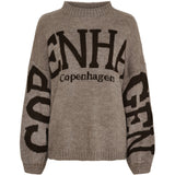 MARTA DU CHATEAU Marta du Chateau dam stickning MdcAria 8111 Knit Dark Fango/Moro