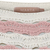 MARTA DU CHATEAU Marta du Chateau dam stickning MdcBrandy KN8135 Knit Rosa antique