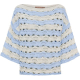 MARTA DU CHATEAU Marta du Chateau dam stickning MdcBrandy KN8135 Knit Sky