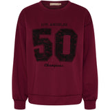 MARTA DU CHATEAU Marta du Chateau dam sweatshirt MdcLiora 58512M Sweatshirt Bordeaux161/Black