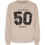 MARTA DU CHATEAU Marta du Chateau dam sweatshirt MdcLiora 58512M Sweatshirt Fango/black