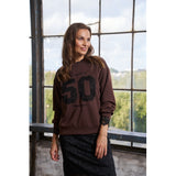 MARTA DU CHATEAU Marta du Chateau dam sweatshirt MdcLiora 58512M Sweatshirt Moro/Black