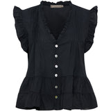 MARTA DU CHATEAU Marta du Chateau dam topp MdcEmira TC68181 Top Black