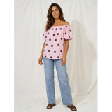 MARTA DU CHATEAU Marta du Chateau dam topp MdcLuciana 26136 Top Pink