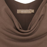 MARTA DU CHATEAU Marta du Chateau dam topp MdcVeronika 82107 Top Brown