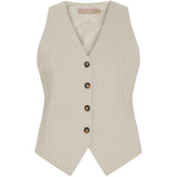 MARTA DU CHATEAU Marta du Chateau dam väst MdcRainey 248469 Vest Beige1