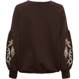 MARTA DU CHATEAU Marta du chateau Dam Sweatshirt MdcLuretta 8939 Sweatshirt Chocolate