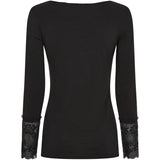 MARTA DU CHATEAU Marta du chateau dam blus 11297 T-shirt long sleeves Black