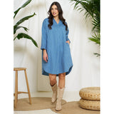 MARTA DU CHATEAU Marta du chateau dam klänning MdcEglantine 259003 Dress Medium Blue