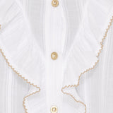 MARTA DU CHATEAU Marta du chateau dam skjorta MdcLaurette 6843 Shirt White/beige