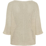 MARTA DU CHATEAU Marta du chateau dam stickad tröja 7010 Knit Cream103