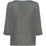 MARTA DU CHATEAU Marta du chateau dam stickad tröja 7010 Knit GreyMelange2002