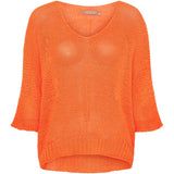 MARTA DU CHATEAU Marta du chateau dam stickad tröja 7010 Knit Orange113