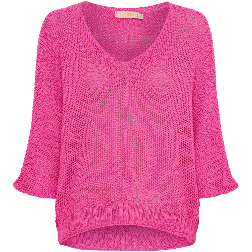 Marta Du Chateau dam stickad MdcSia - Orange Fluo main image 0