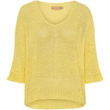 MARTA DU CHATEAU Marta du chateau dam stickad tröja 7010 Knit Yellow108