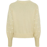 MARTA DU CHATEAU Marta du chateau dam stickad tröja MdcAlisee 5246 Restudsalg Yellow/Bianco