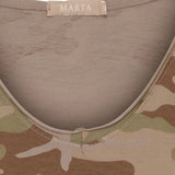 MARTA DU CHATEAU Marta du Chateau dam T-Shirt MdcHarper 2436C T-shirt Green Camo