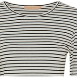 MARTA DU CHATEAU Marta du Chateau Dam långärmad T-Shirt MdcNancy 6111 LS Tee Black/White