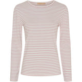 MARTA DU CHATEAU Marta du Chateau Dam långärmad T-Shirt MdcNancy 6111 LS Tee Rose/white