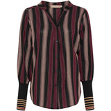 MARTA DU CHATEAU Marta du Chateau dam skjorta MdcPeyton 25161 Shirt Black/Bordeaux1