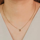 muun STUDIOS Muun Studios Bokstav A-Z Halsband 18K Guldpläterad H074 Jewelry Guld