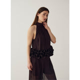 Noella NOELLA dam blus N-MARJOLANIE Top Chocolate