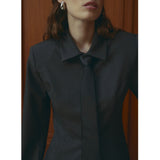 Noella NOELLA dam skjorta N-MAELLE Shirt Grey Herringbone