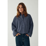 Noella NOELLA dam skjorta N-MARLON Shirt Davy Navy Check