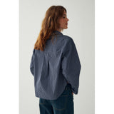 Noella NOELLA dam skjorta N-MARLON Shirt Davy Navy Check