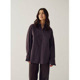 Noella NOELLA dam skjorta N-MARLON Shirt Deshay Burgundy Check