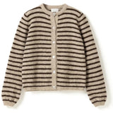 Noella NOELLA dame cardigan N-MERTICE Cardigan Brown Sand Stripe