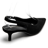 SHOES Ninelle Dam sling tillbaka klackskor 1833 Shoes Black