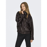 ONLY ONLY Dam Jacka Julia Bomber Jacket Chocolate Torte