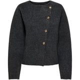 ONLY ONLY Dam kardigan ONLMella Cardigan Dark Grey Melange Gold Button