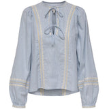 ONLY ONLY dam blus ONLMONICA Shirt Cloud Dancer BLUE RIBBON