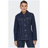 ONLY ONLY dam jacka ONLELLE Jacket Dark Blue Denim Detail RINSE