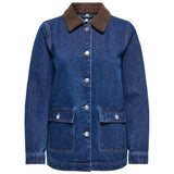 ONLY ONLY dam jacka ONLFRANKIE Jacket Dark Blue Denim