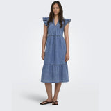 ONLY ONLY dam klänning ONLSHANIA Dress Medium blue denim