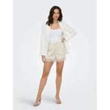 ONLY ONLY dam shorts ONLMENUS Shorts Birch WHITE LACE