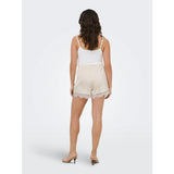 ONLY ONLY dam shorts ONLMENUS Shorts Birch WHITE LACE