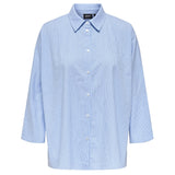 ONLY ONLY dam skjorta ONLAUGUSTA Shirt Cloud Dancer BLUE STRIPES