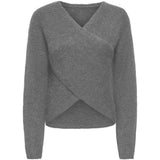 ONLY ONLY dam stickad ONLMAGGIE Knit Medium grey melange