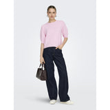 ONLY ONLY dam stickad ONLRICA Knit Pink-A-Boo MELANGE