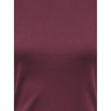 ONLY ONLY dam t-shirt ONLBINA T-shirt Windsor Wine Biscotfi contrast