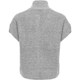 ONLY ONLY dam väst ONLBIANCA Vest Medium Grey Melange Silver Zip