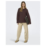 ONLY Only dam stickad tröja ONLMAGGIE Knit Seal Brown